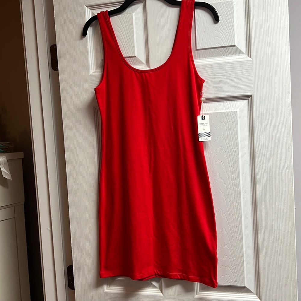 Short red mini dress, Forever 21